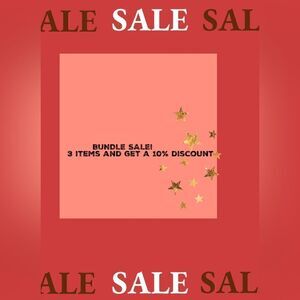Bundle three items or more and get 10% off for a limited time.
